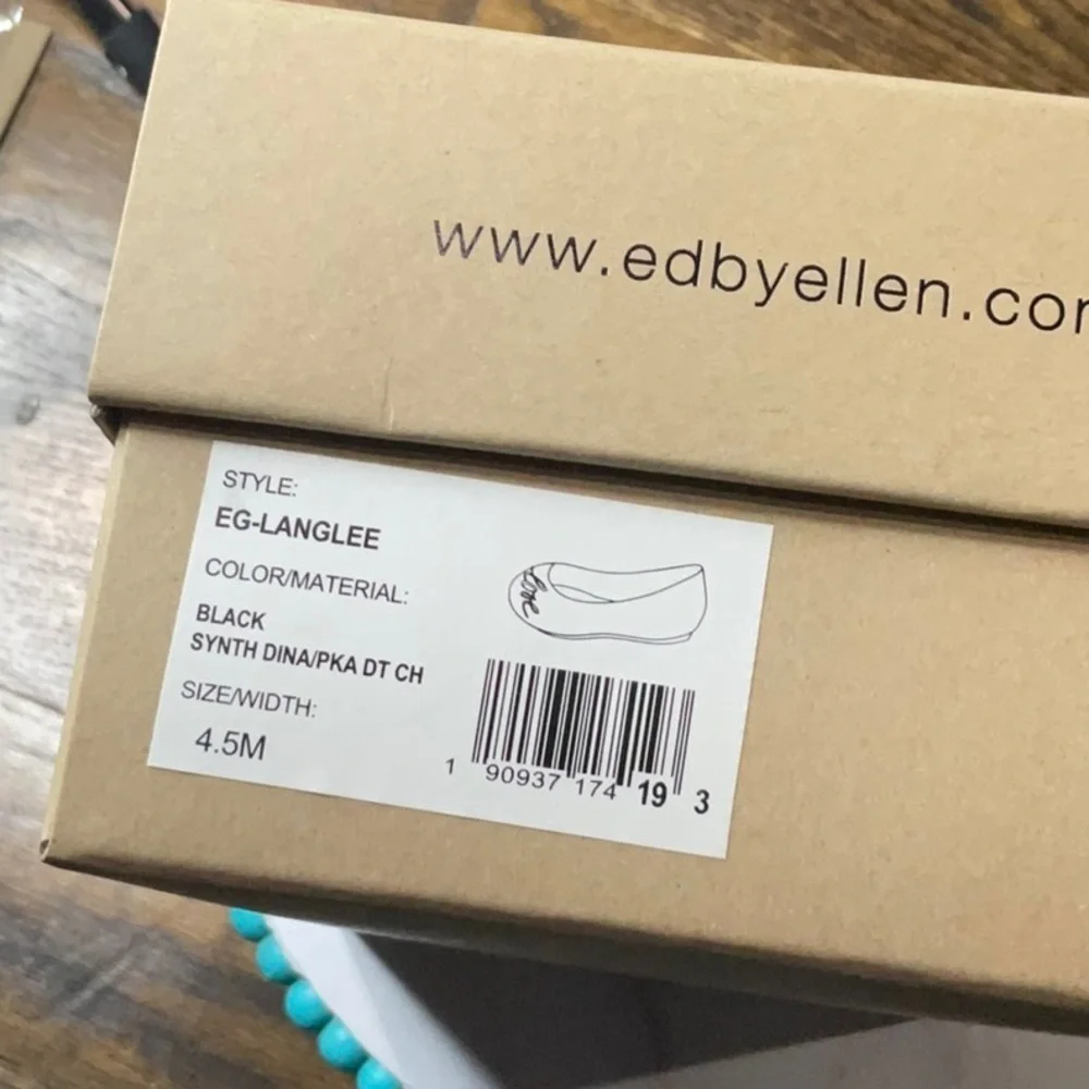 Ellen Degeneres Kids Dress Shoes - Black with White Embroidery